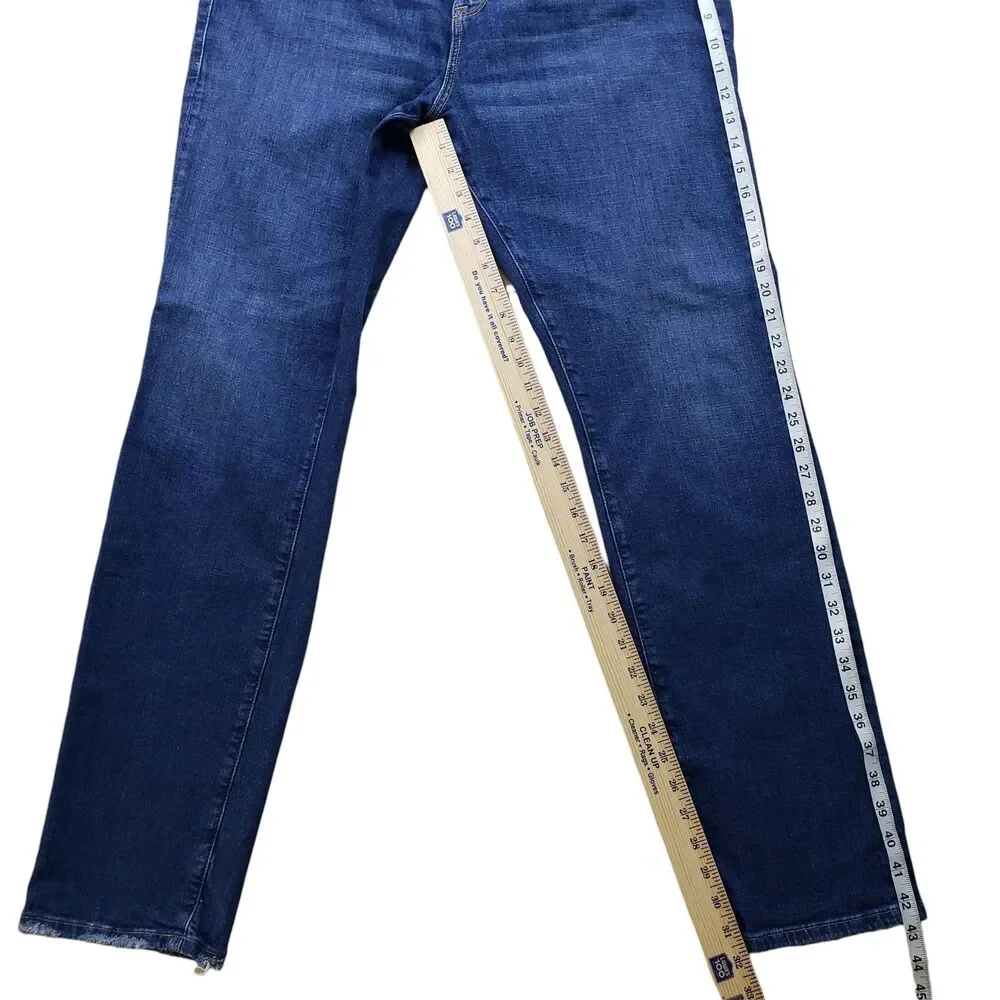 Frame L'Homme Skinny Jeans Mens 38 Indigo Land Distressed Organic Cotton - Picture 6 of 8